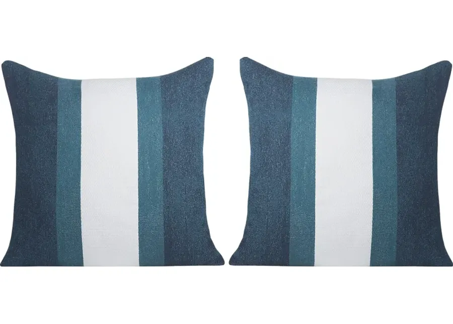 Madura Teal Indoor/Outdoor Accent Pillow, Set of Two