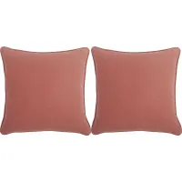 Sun Sorreo Coral Indoor/Outdoor Accent Pillow, Set of Two