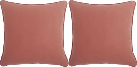 Sun Sorreo Coral Indoor/Outdoor Accent Pillow, Set of Two