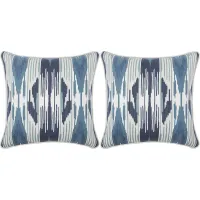 Lavura Indigo Indoor/Outdoor Accent Pillow, Set of Two