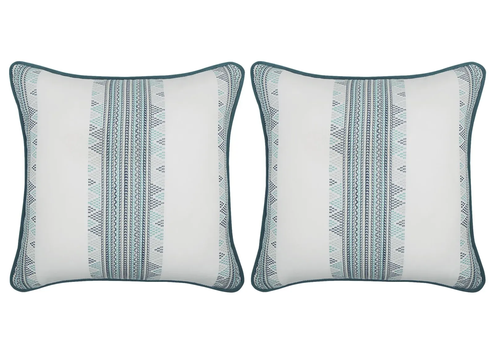 Stitchstone Teal Indoor/Outdoor Accent Pillow, Set of Two