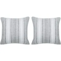 Oaklee Ebony Indoor/Outdoor Accent Pillow, Set of Two