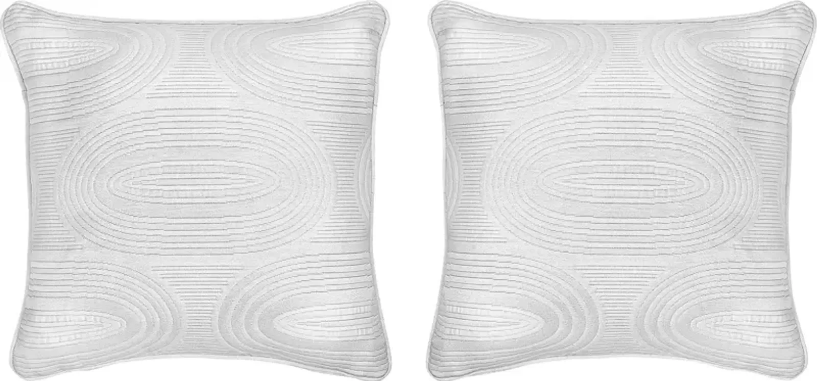 Olaso White Indoor/Outdoor Accent Pillow, Set of Two