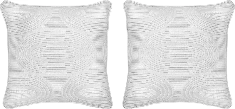 Olaso White Indoor/Outdoor Accent Pillow, Set of Two