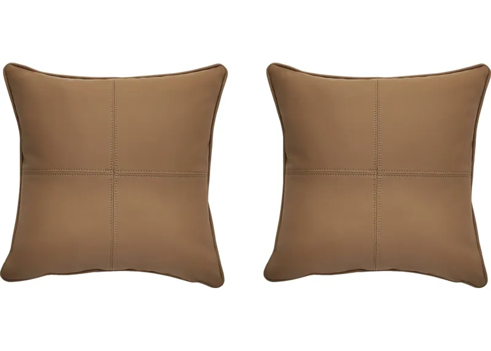 Barnwell Caramel Indoor/Outdoor Accent Pillows (Set of Two)