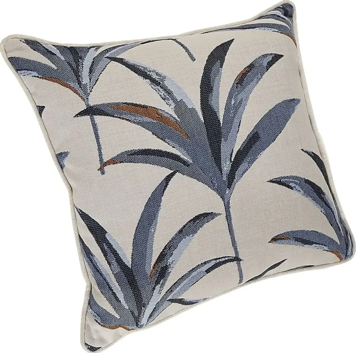 Martinique Beach Blue Indoor/Outdoor Accent Pillows, Set of Two