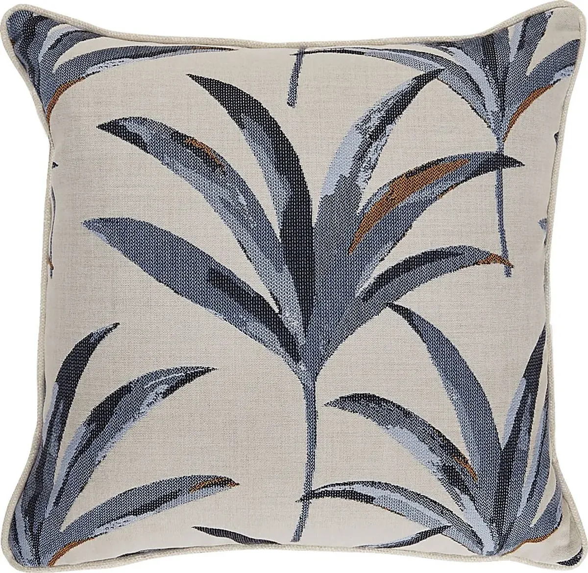 Martinique Beach Blue Indoor/Outdoor Accent Pillows, Set of Two