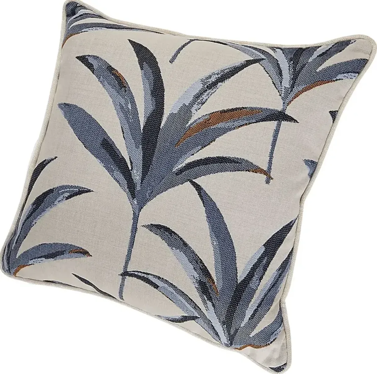 Martinique Beach Blue Indoor/Outdoor Accent Pillows, Set of Two