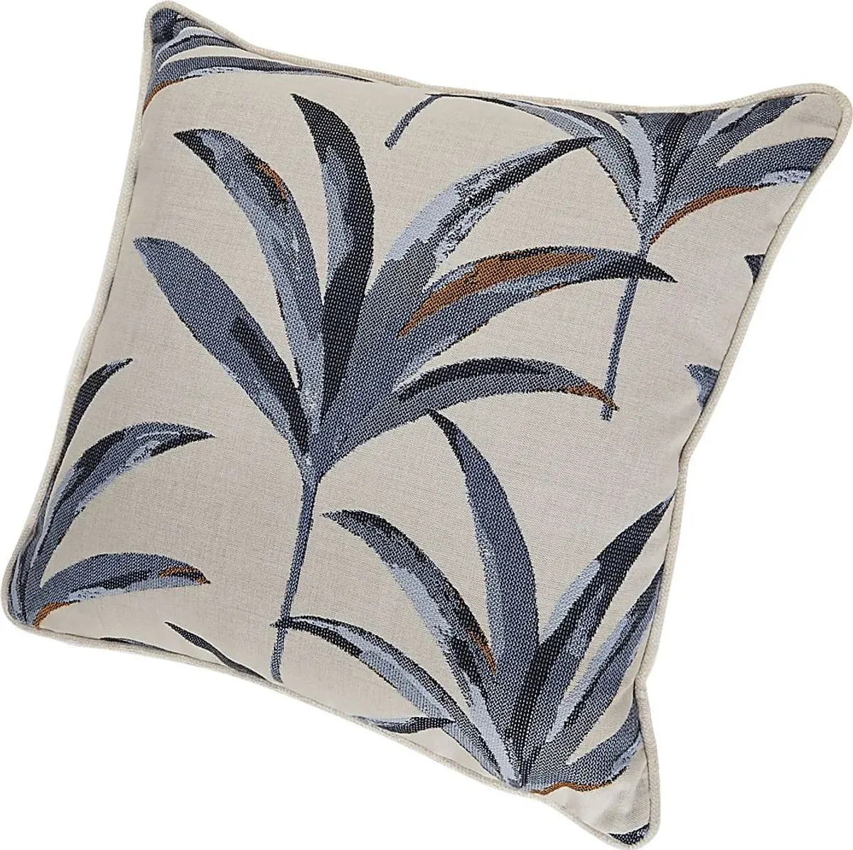 Martinique Beach Blue Indoor/Outdoor Accent Pillows, Set of Two