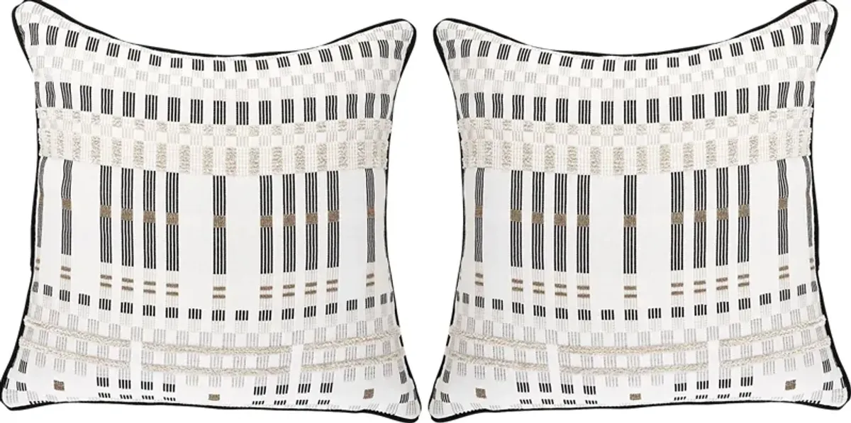 Approach Classic Beige Indoor/Outdoor Accent Pillows, Set of 2