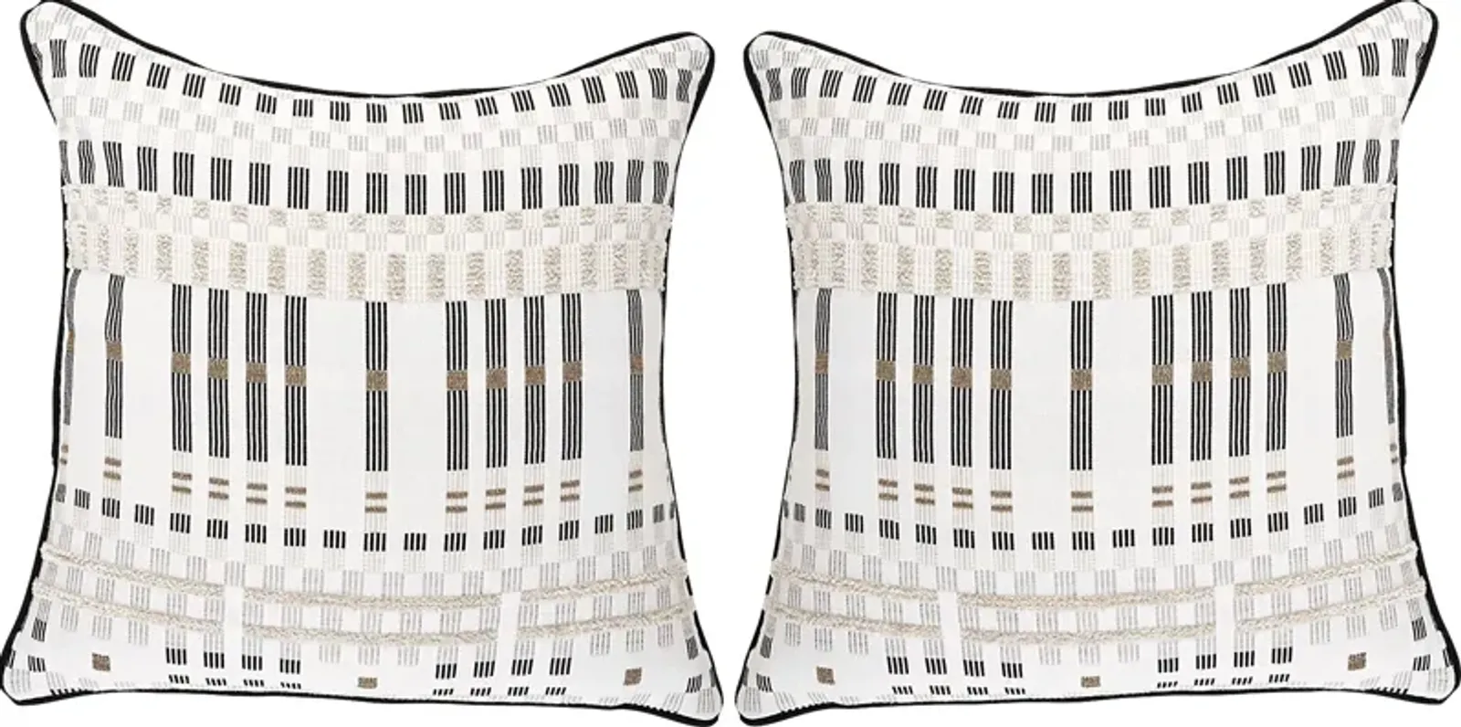 Approach Classic Beige Indoor/Outdoor Accent Pillows, Set of 2