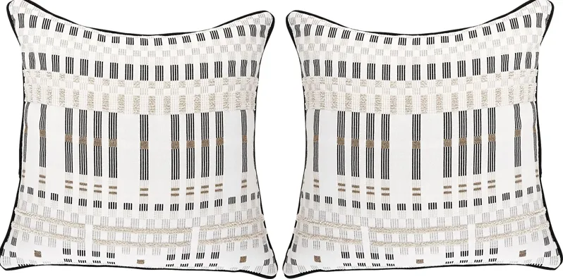Approach Classic Beige Indoor/Outdoor Accent Pillows, Set of 2