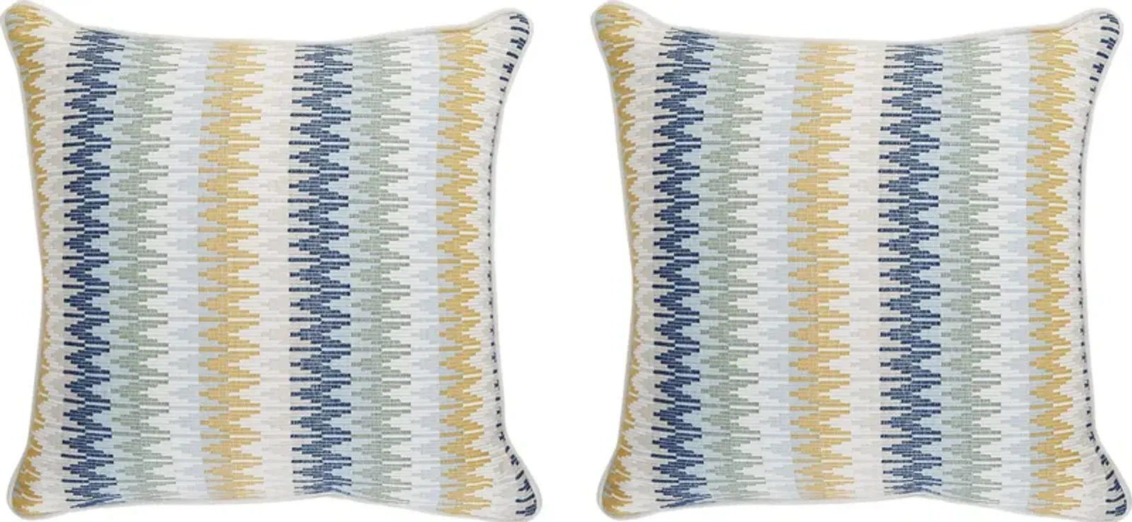 Valley Meadow Sage Indoor/Outdoor Accent Pillow, Set of 2