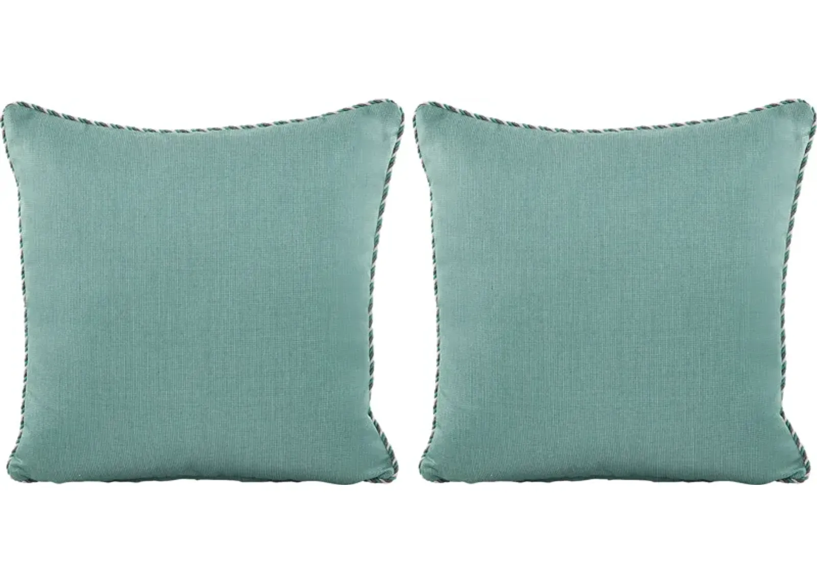 Turquoise Solid Indoor/Outdoor Accent Pillow, Set of Two