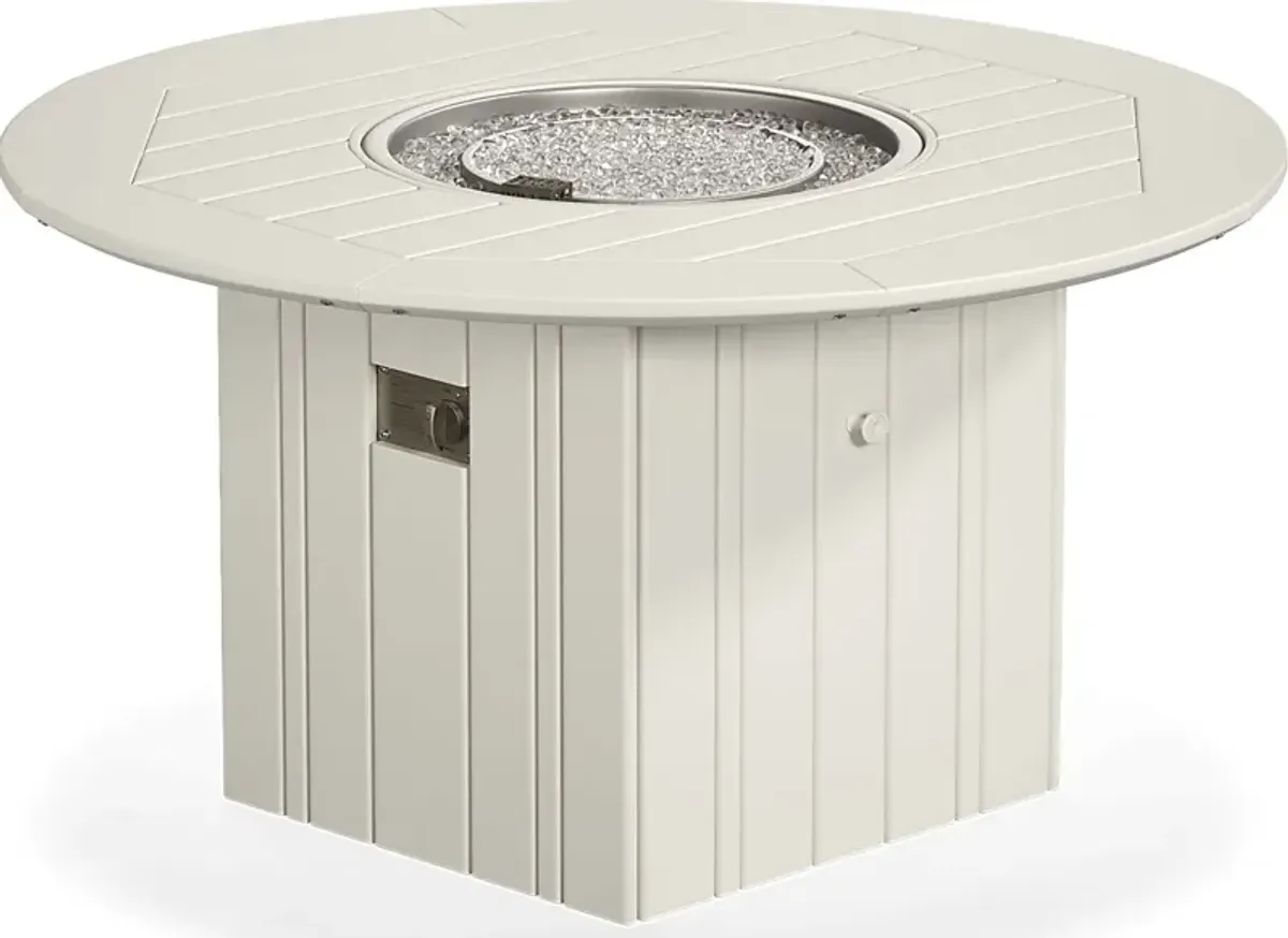 Addy White Outdoor Fire Pit