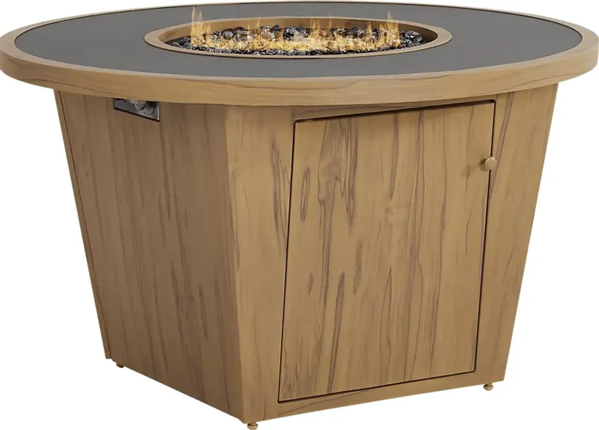 Logen Natural Round Outdoor Fire Pit