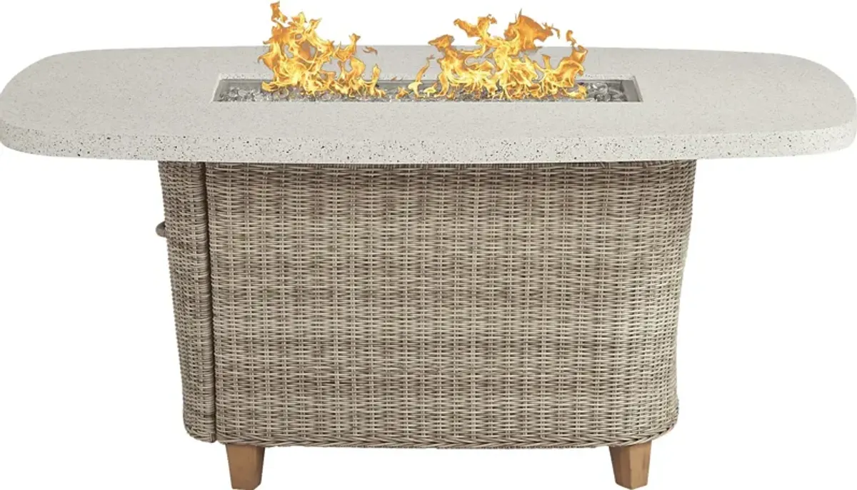 Hamptons Cove Gray Outdoor Fire Pit