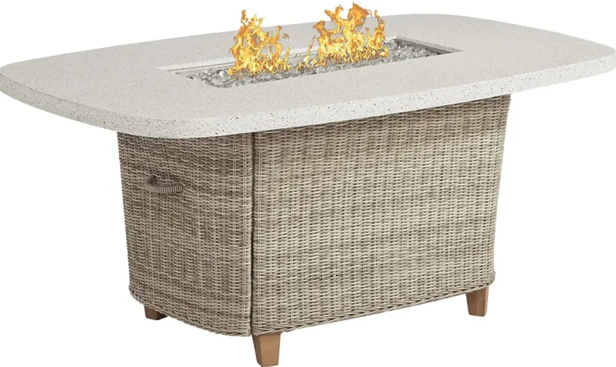 Hamptons Cove Gray Outdoor Fire Pit