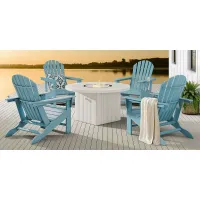 Addy Sky 5 Pc Outdoor Fire Pit Seating Set