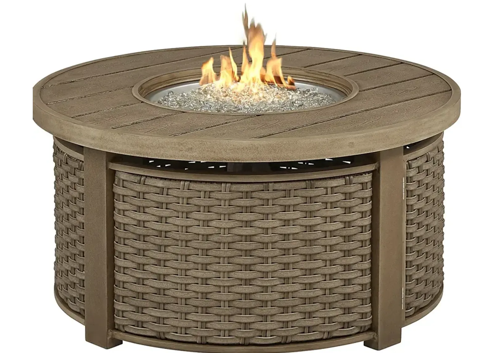 Siesta Key Driftwood Outdoor Round Fire Pit