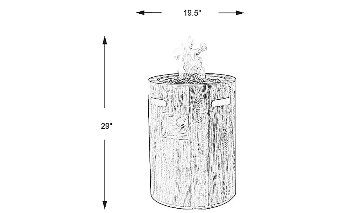 Riverfront Gray Outdoor 19.5 in. Round Fire Pit