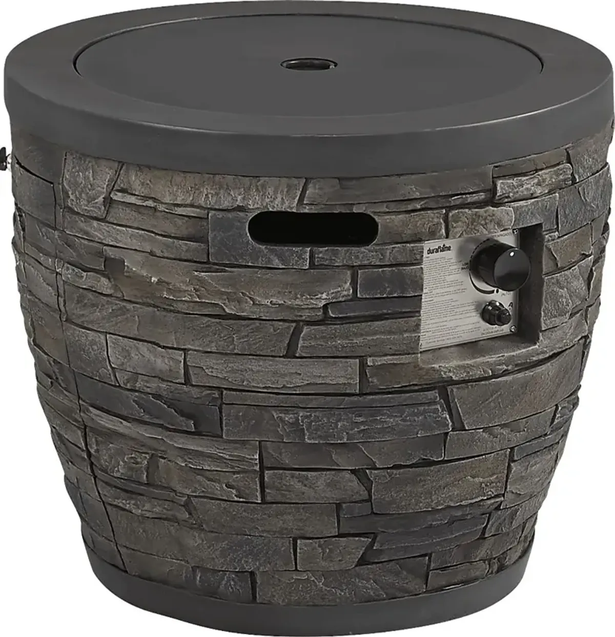 Alamo Heights Dark Gray Outdoor Fire Pit