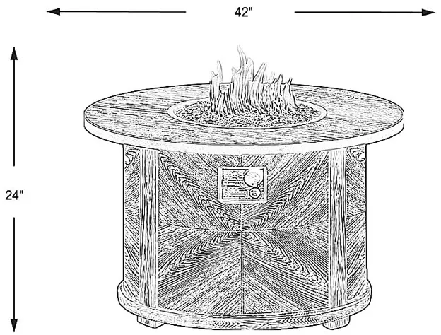 Riverfront Gray Outdoor Fire Pit