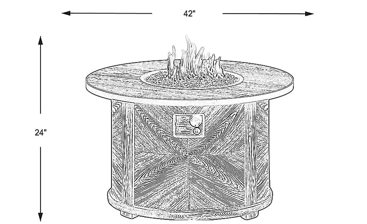Riverfront Gray Outdoor Fire Pit