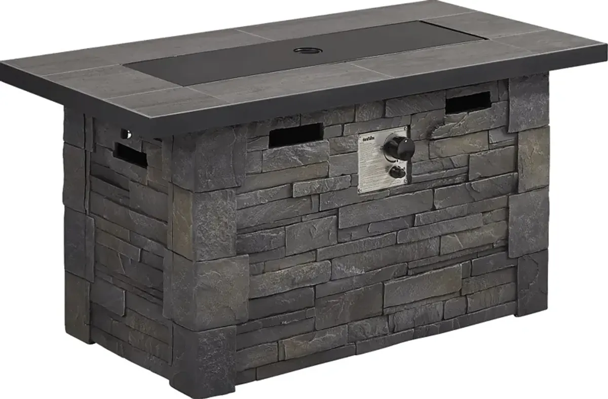 Alvarado Dark Gray Outdoor Fire Pit