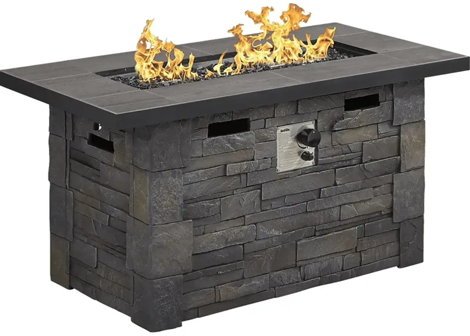 Alvarado Dark Gray Outdoor Fire Pit