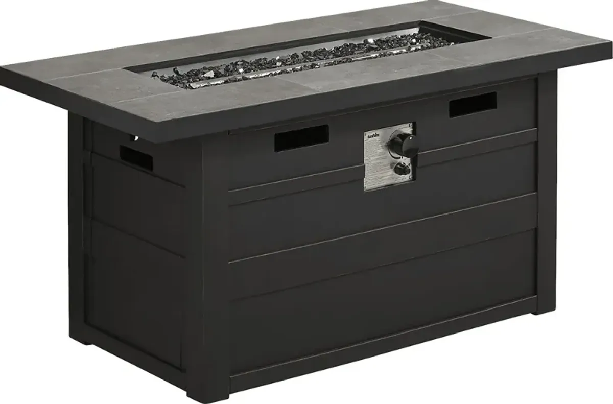 Aledo Dark Gray Outdoor Fire Pit