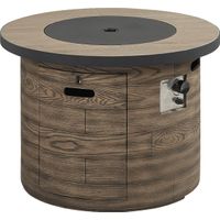 Laurel Bay Brown Outdoor 42 in. Round Fire Pit