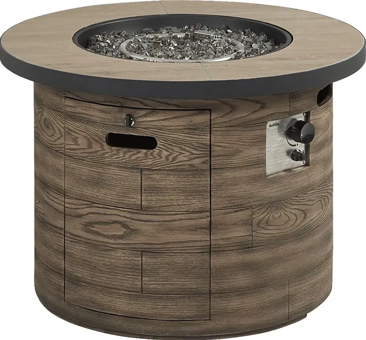 Laurel Bay Brown Outdoor 42 in. Round Fire Pit