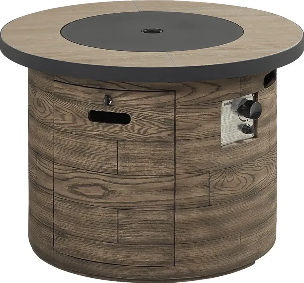 Laurel Bay Brown Outdoor 42 in. Round Fire Pit