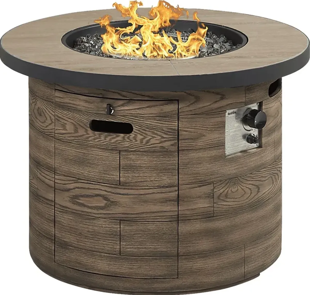 Laurel Bay Brown Outdoor 42 in. Round Fire Pit