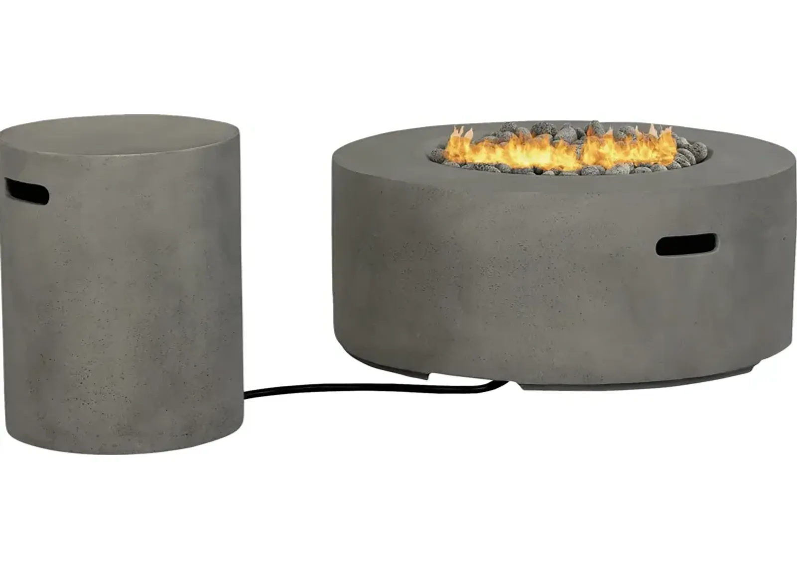 Phoenix Gray Round Fire Pit