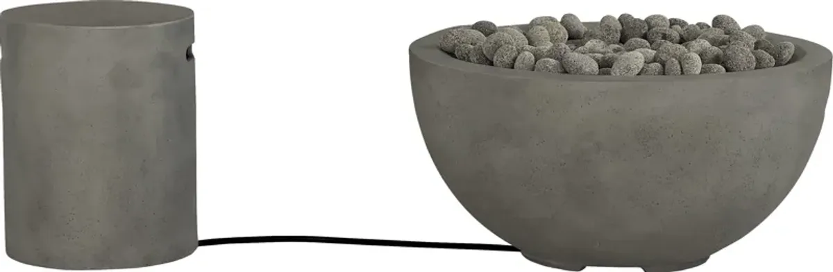 Phoenix Gray Bowl Fire Pit