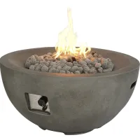 Phoenix Gray Bowl Fire Pit