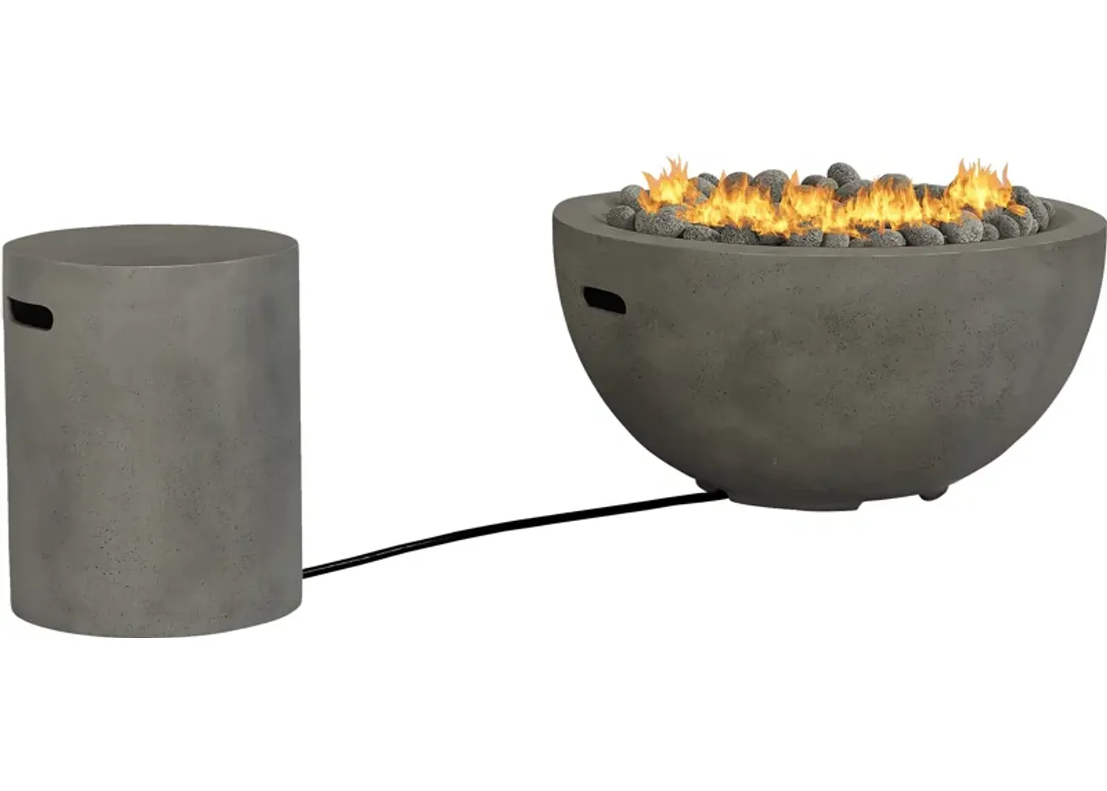 Phoenix Gray Bowl Fire Pit