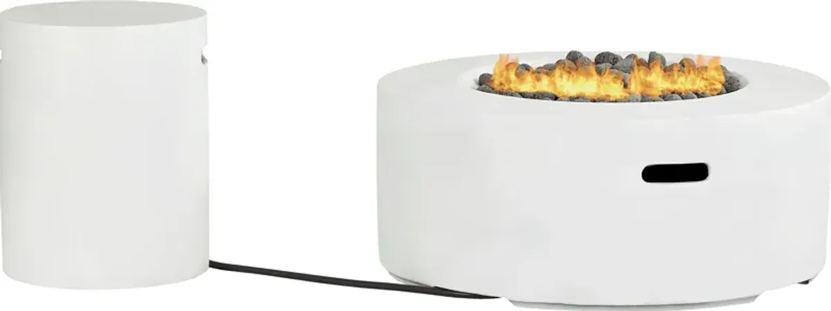 Phoenix White Round Fire Pit