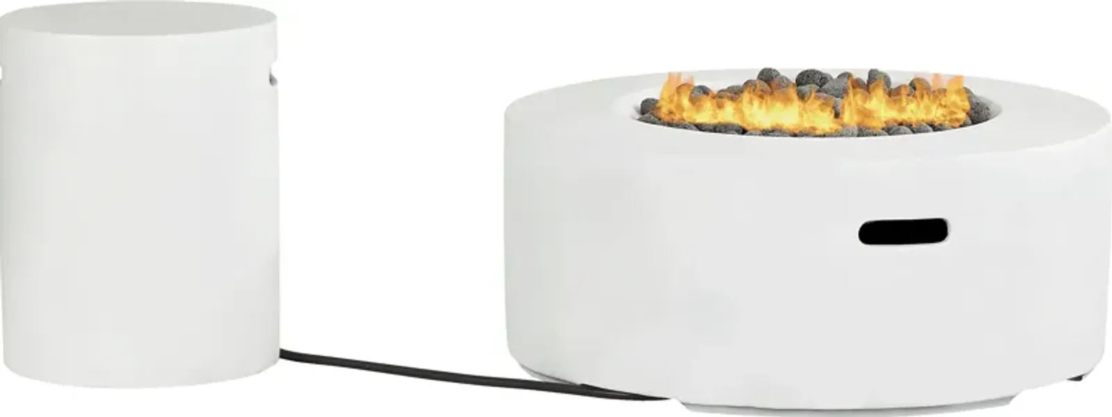 Phoenix White Round Fire Pit