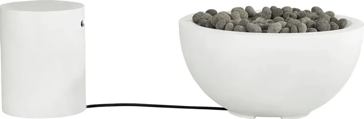 Phoenix White Bowl Fire Pit