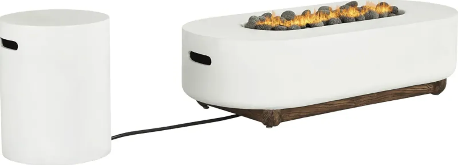 Phoenix White Oval Fire Pit