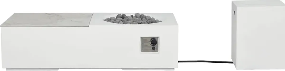 Fiamma White Rectangle Fire Pit