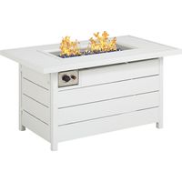 Acadia White Outdoor Fire Pit