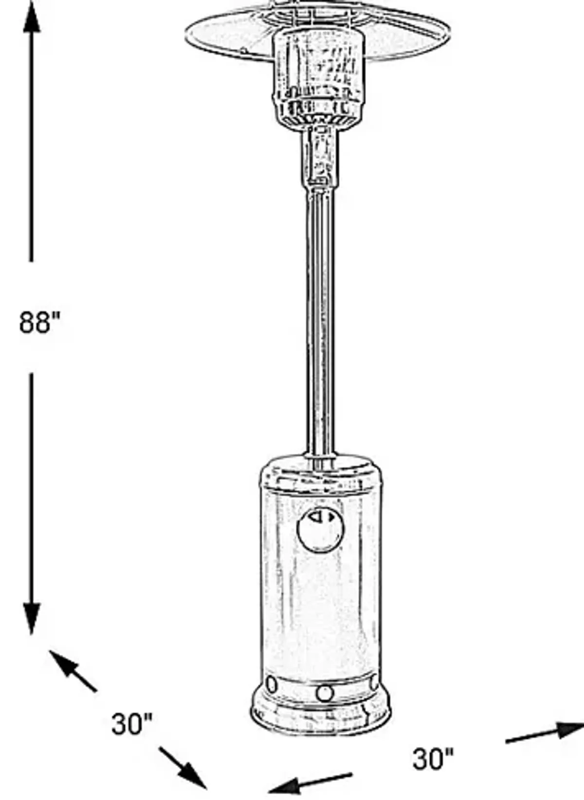 Bromo Heat Bronze Patio Heater