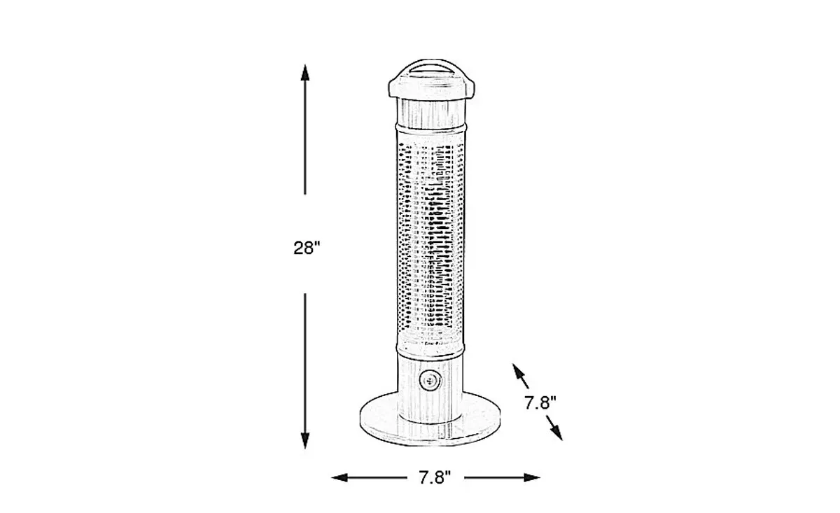 Avra Valley Silver Patio Heater