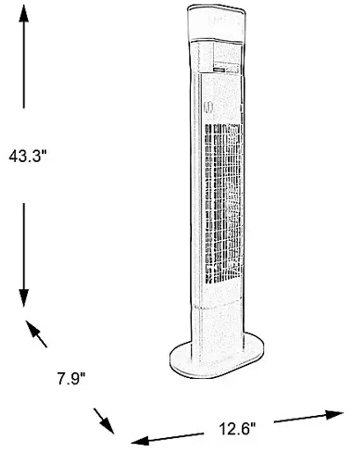 Desert Hills Black Patio Heater