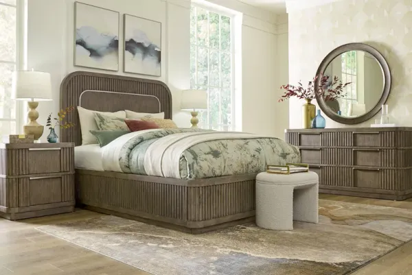 Sausalito Brown 7 Pc Queen Panel Bedroom