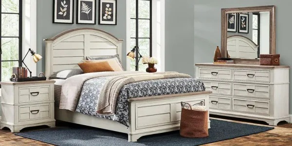 Edisto Bay White 8 Pc Queen Panel Bedroom
